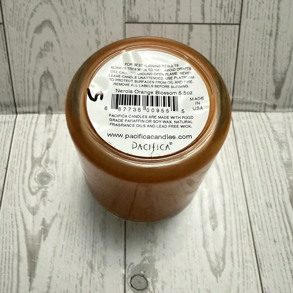 Pacifica Nerola‎ Orange Blossom Soy Candle 5.5 oz Glass NIB Discontinued